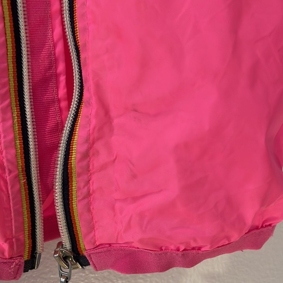 K-Way Neon Pink Hooded Windbreaker - Picture 2 of 5